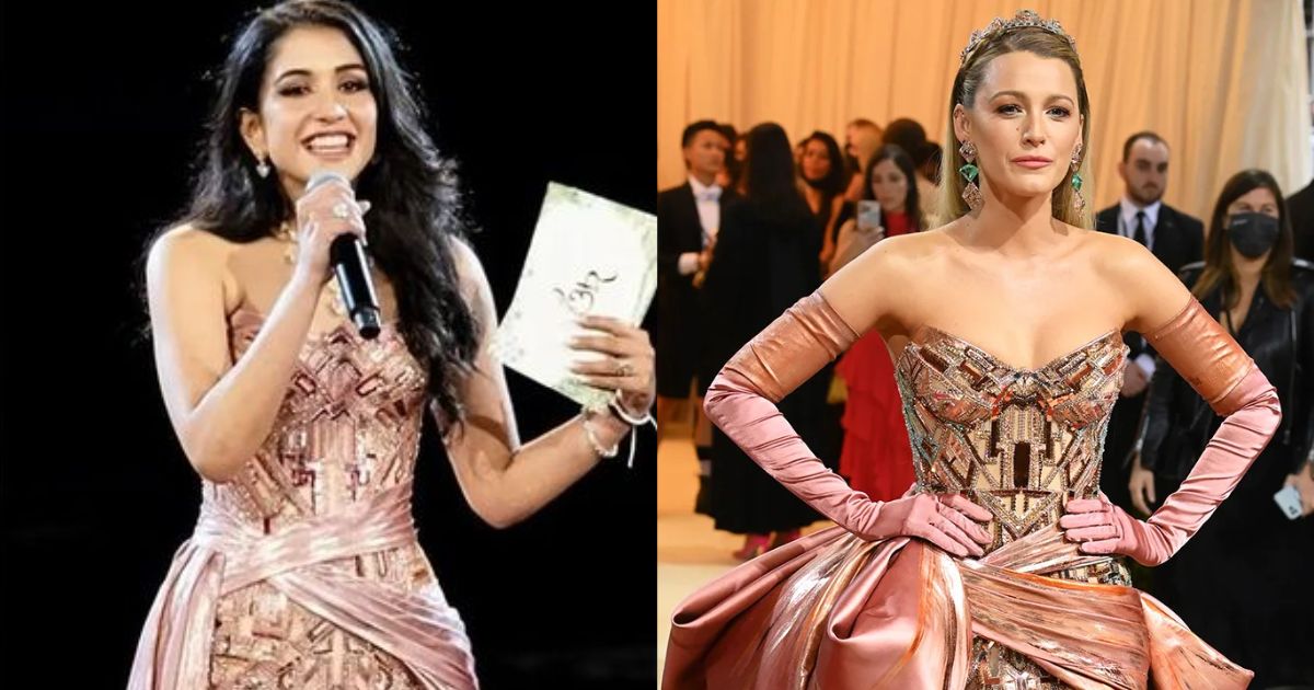 Radhika Merchant Wore This Dress At Pre-Wedding Celebrations With Anant Ambani Inspired By Blake Lively&#8217;s MET Gala Outfit!