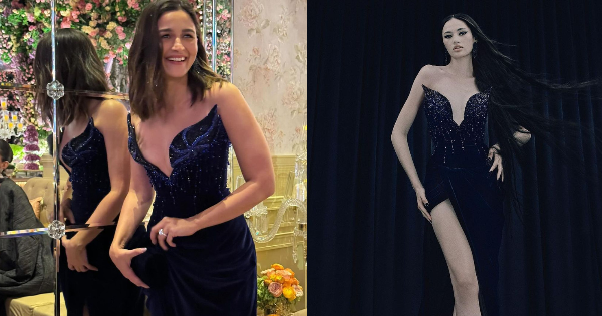 Anant Ambani-Radhika Merchant Pre-Wedding: Alia Bhatt Shines In Strapless Blue Dress With Thigh-High Slit