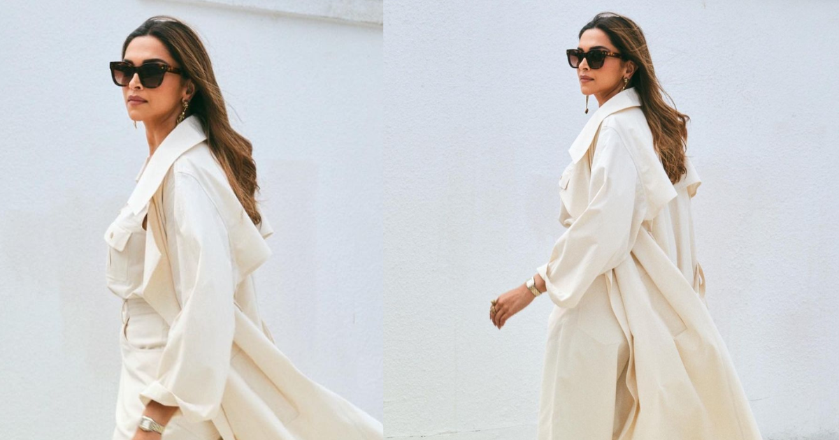 Deepika Padukone’s White Trench Coat Look At Anant Ambani-Radhika Merchant’s Pre-Wedding Function Is Sensational