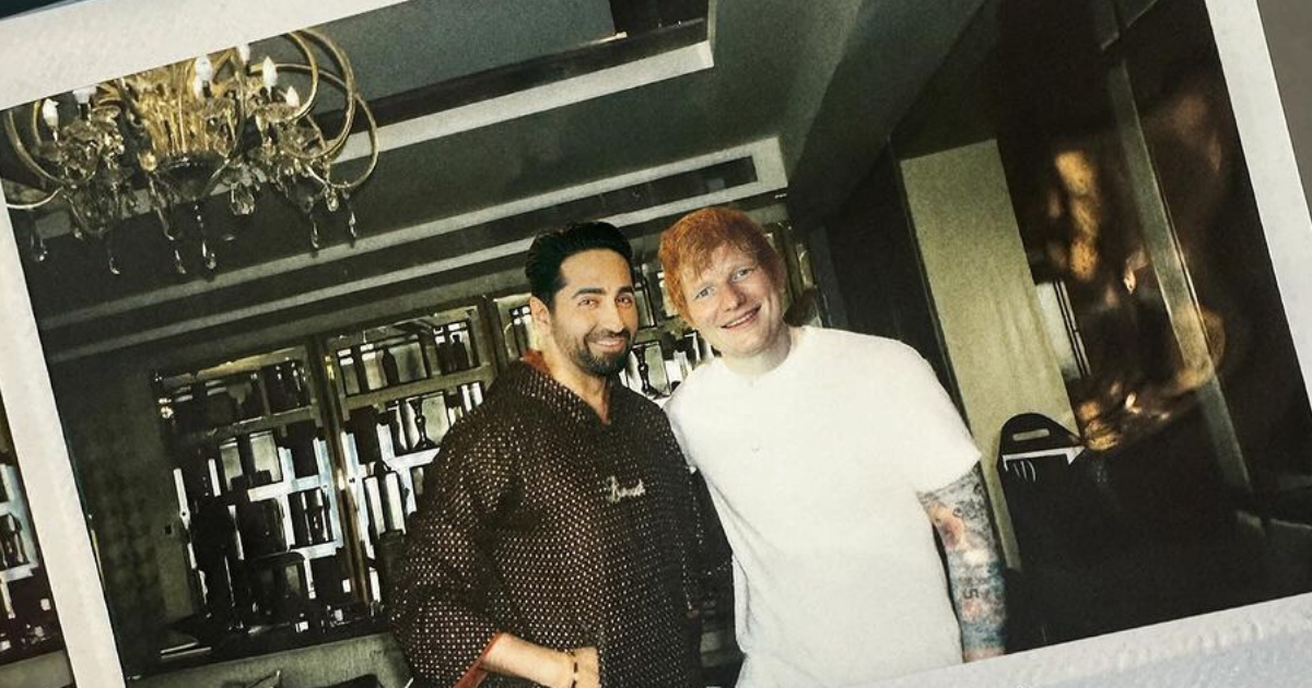 Ed Sheeran Eats THIS Dessert Made By Ayushmann Khurrana’s Mother On Mumbai Tour