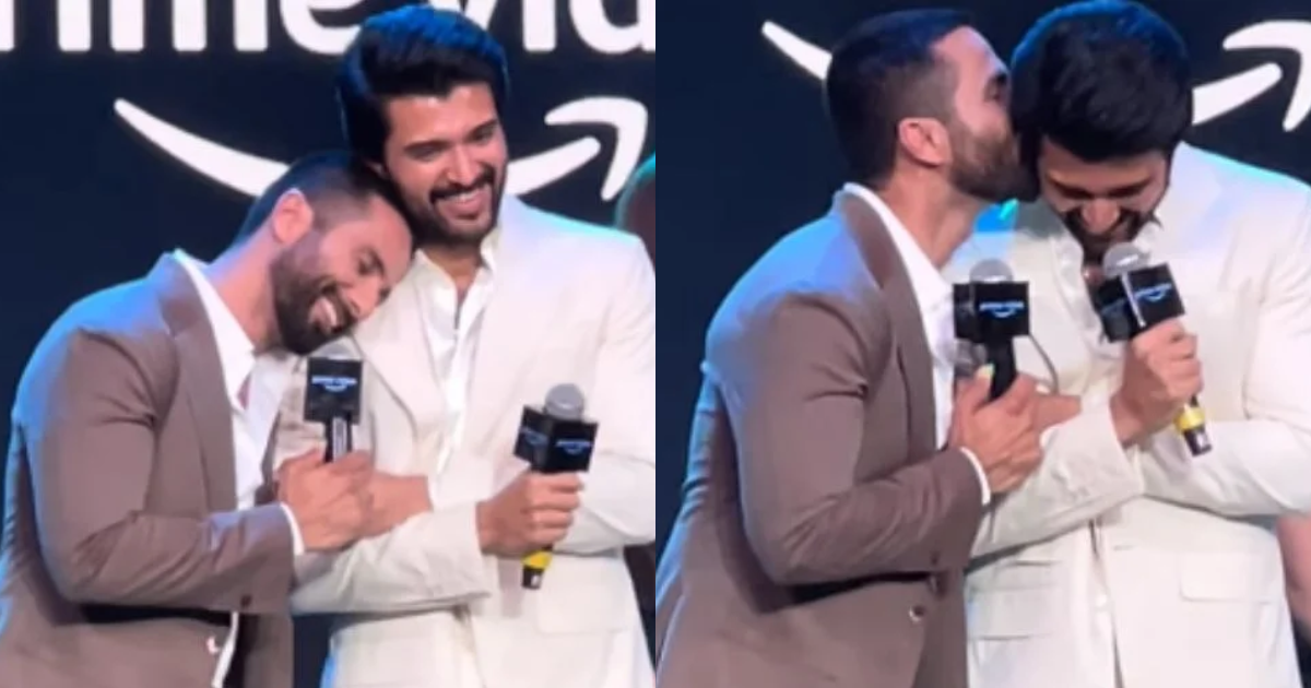VIDEO: Shahid Kapoor Kisses Vijay Deverakonda’s Cheek And Thanks Him For THIS Reason