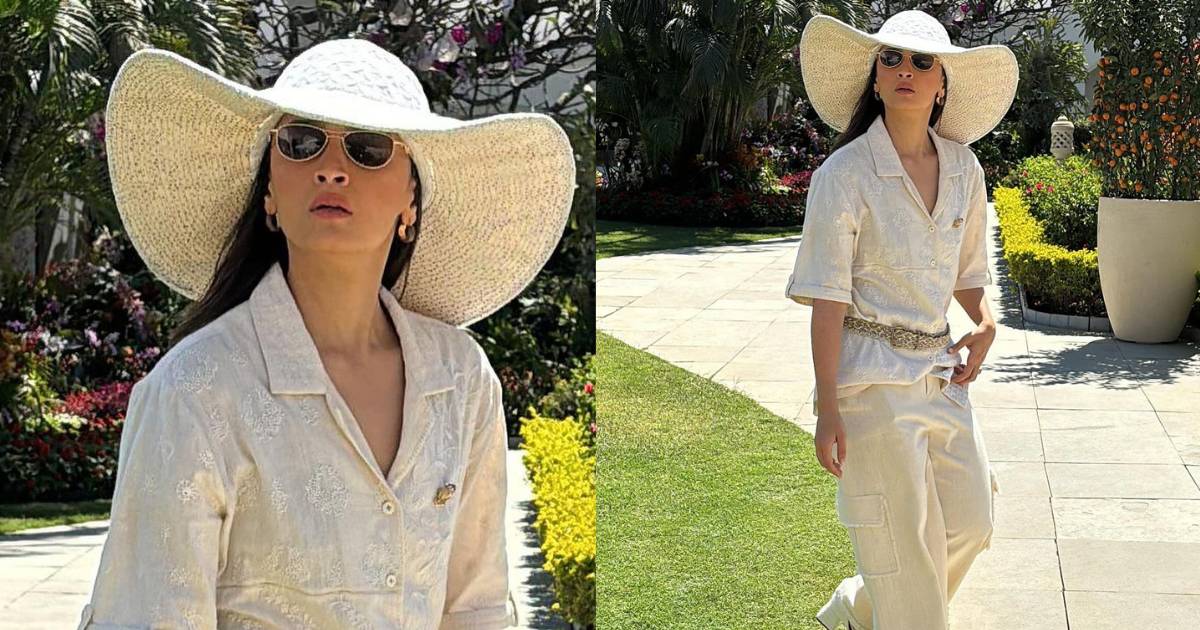 Alia Bhatt’s Chikankari Shirt, White Cargo Pants Are Perfect Addition To Your Summer Wardrobe