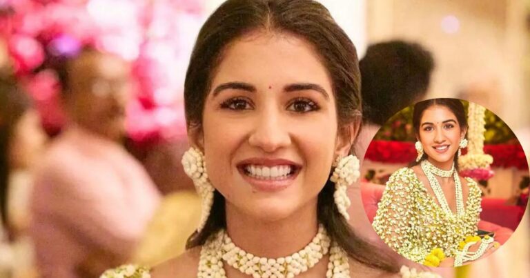 Radhika Merchant’s Floral Jaal Dupattas Featuring 1000 Tagar Kalis And 90 Genda Flowers