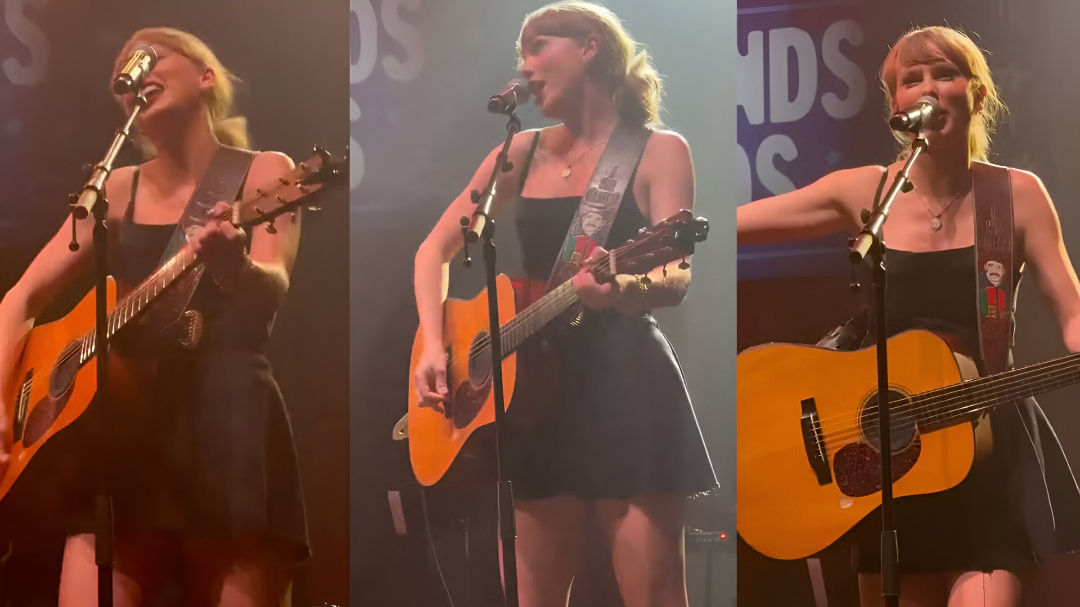 Taylor Swift Delivers Stand-up Surprise &#8220;Shake It Off&#8221; at Travis Kelce&#8217;s TEU Concert