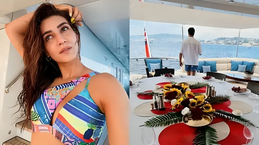 Are Kriti Sanon and Kabir Bahia on a romantic cruise vacation in France? Fans Are Convinced So!