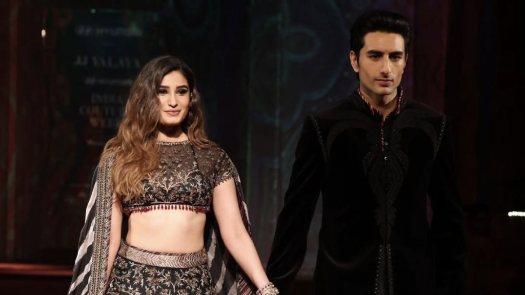 Rasha Thadani and Ibrahim Ali Khan turn showstoppers at the India Couture Week