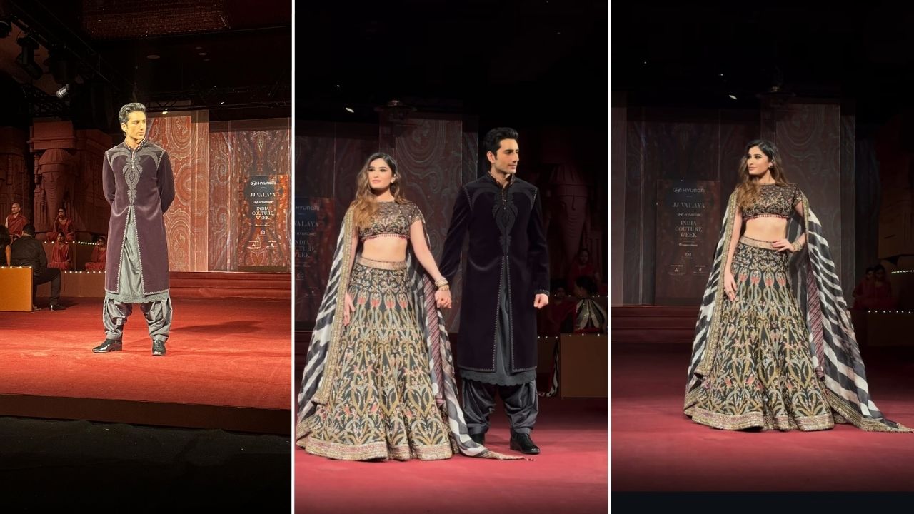 Rasha Thadani and Ibrahim Ali Khan turn showstoppers at the India Couture Week