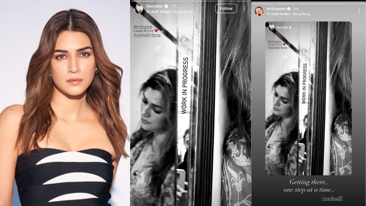 Homi Adajania Drops Glimpse of Kriti Sanon from Cocktail 2 Prep; Actress Says, &#8220;One Step at a Time&#8221;