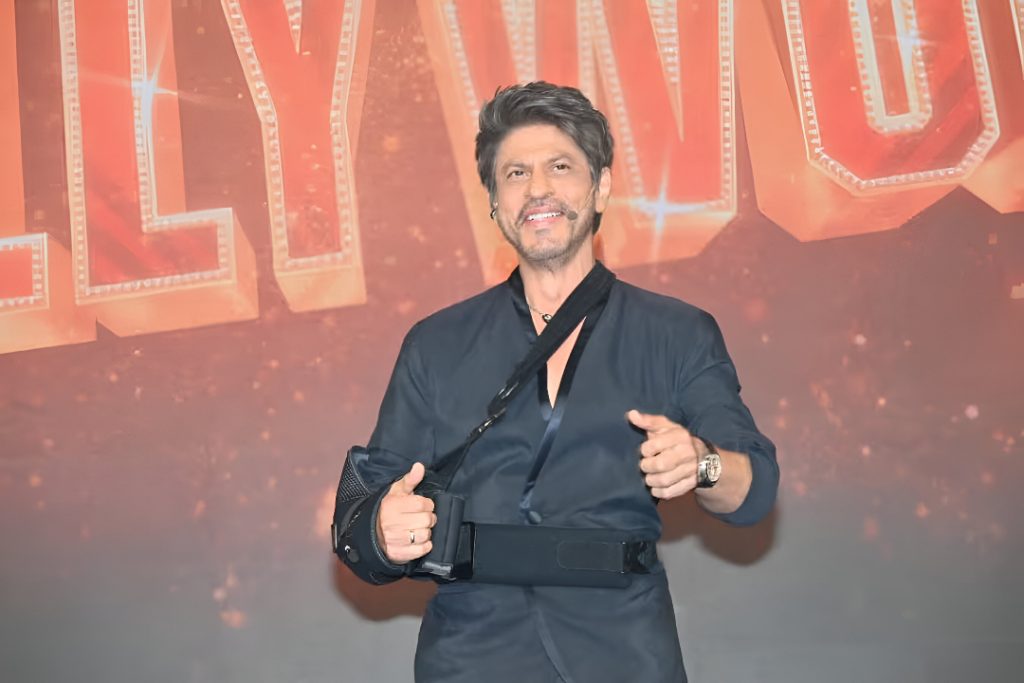 Shah Rukh Khan Jokes About Injury at Aryan Khan’s Netflix Show Launch