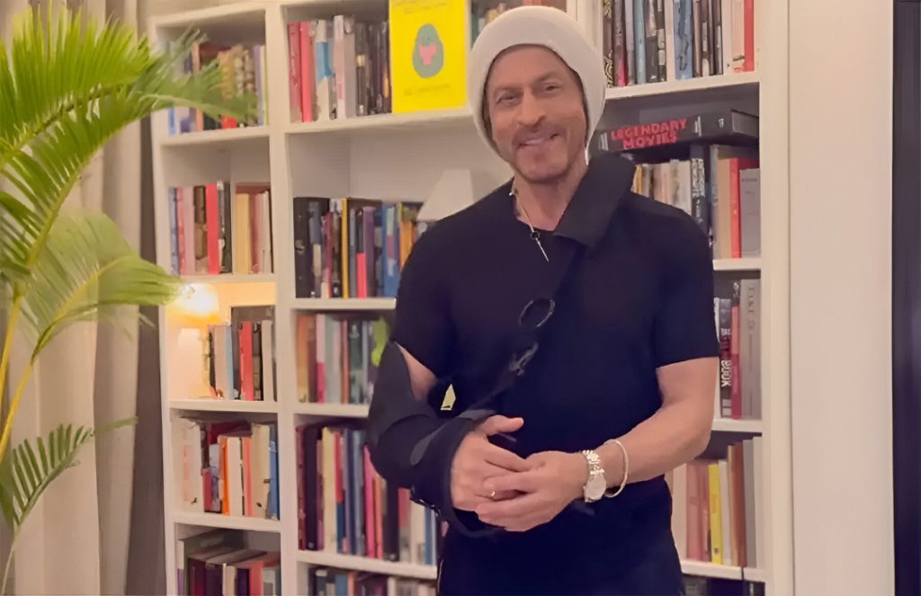 Shah Rukh Khan Jokes About Injury at Aryan Khan’s Netflix Show Launch