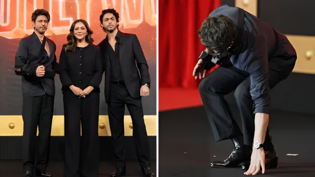 Shah Rukh Khan Bows at Aryan Khan’s Debut Launch, Expresses Gratitude