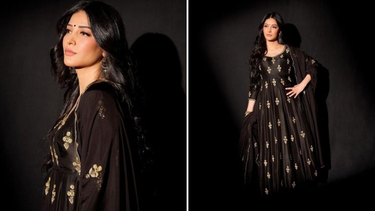 Shruti Haasan’s Gothic Glam Look in Ease Studios Outfit Comes with a ₹44.8K Price Tag