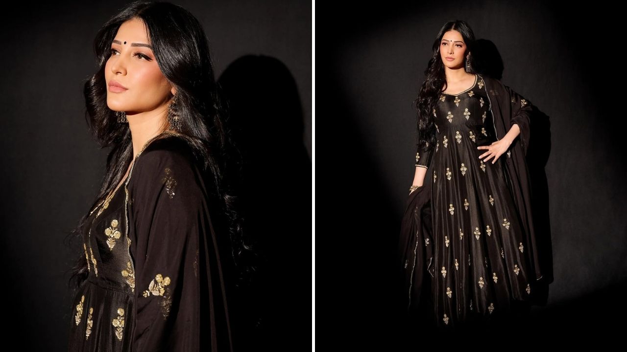 Shruti Haasan’s Gothic Glam Look in Ease Studios Outfit Comes with a ₹44.8K Price Tag