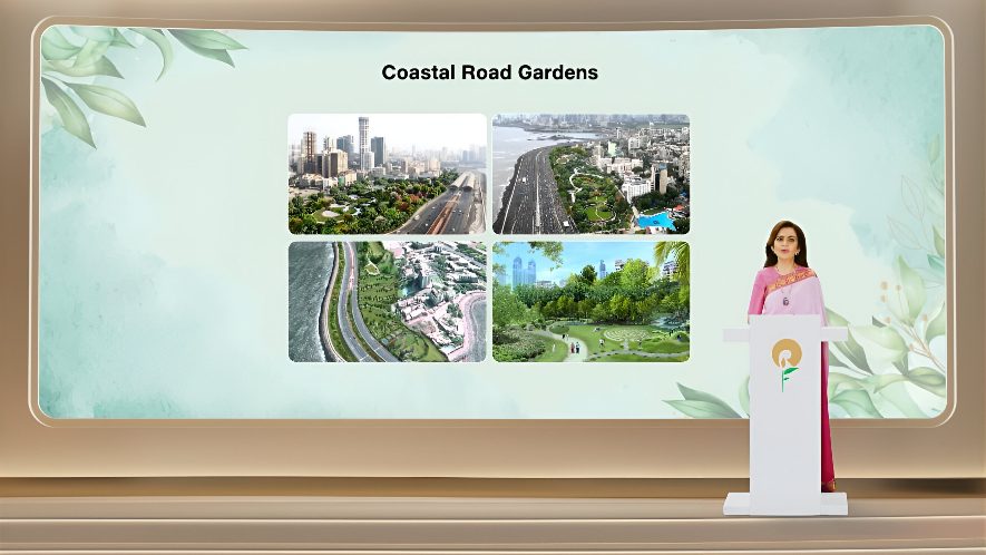 Nita Ambani Unveils Coastal Road Gardens for Mumbai