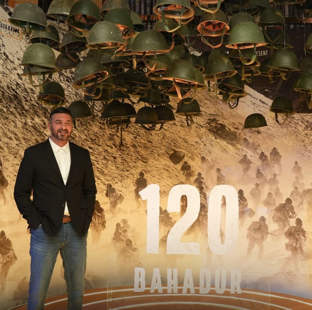 Farhan Akhtar as Major Shaitan Singh in 120 Bahadur