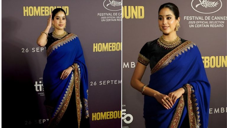 Janhvi Kapoor’s Sari at Homebound Premiere Was More Than Fashion—It Was Memory