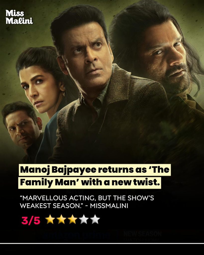 Family Man Season 3 Review: Engaging, Entertaining but Lacks Spark