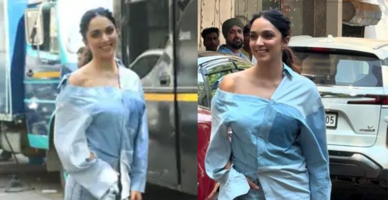 Kiara Advani Paints The Town Blue For First Appearance After Daughter Saraayah’s Birth 