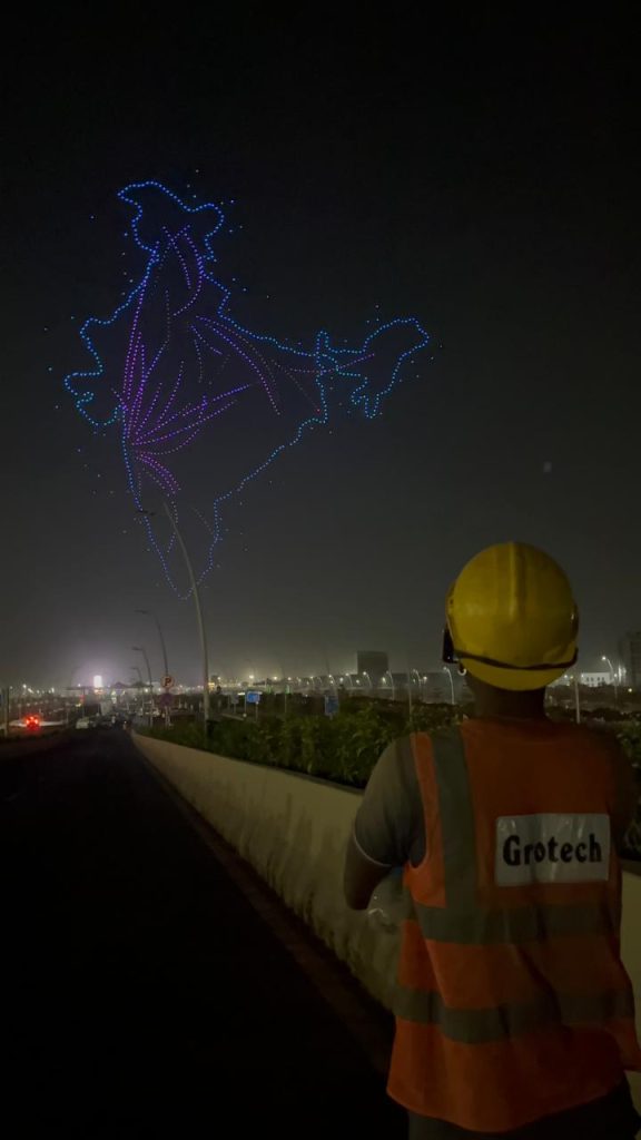 Navi Mumbai International Airport Lights Up Sky With Drone Show Ahead of First Flights
